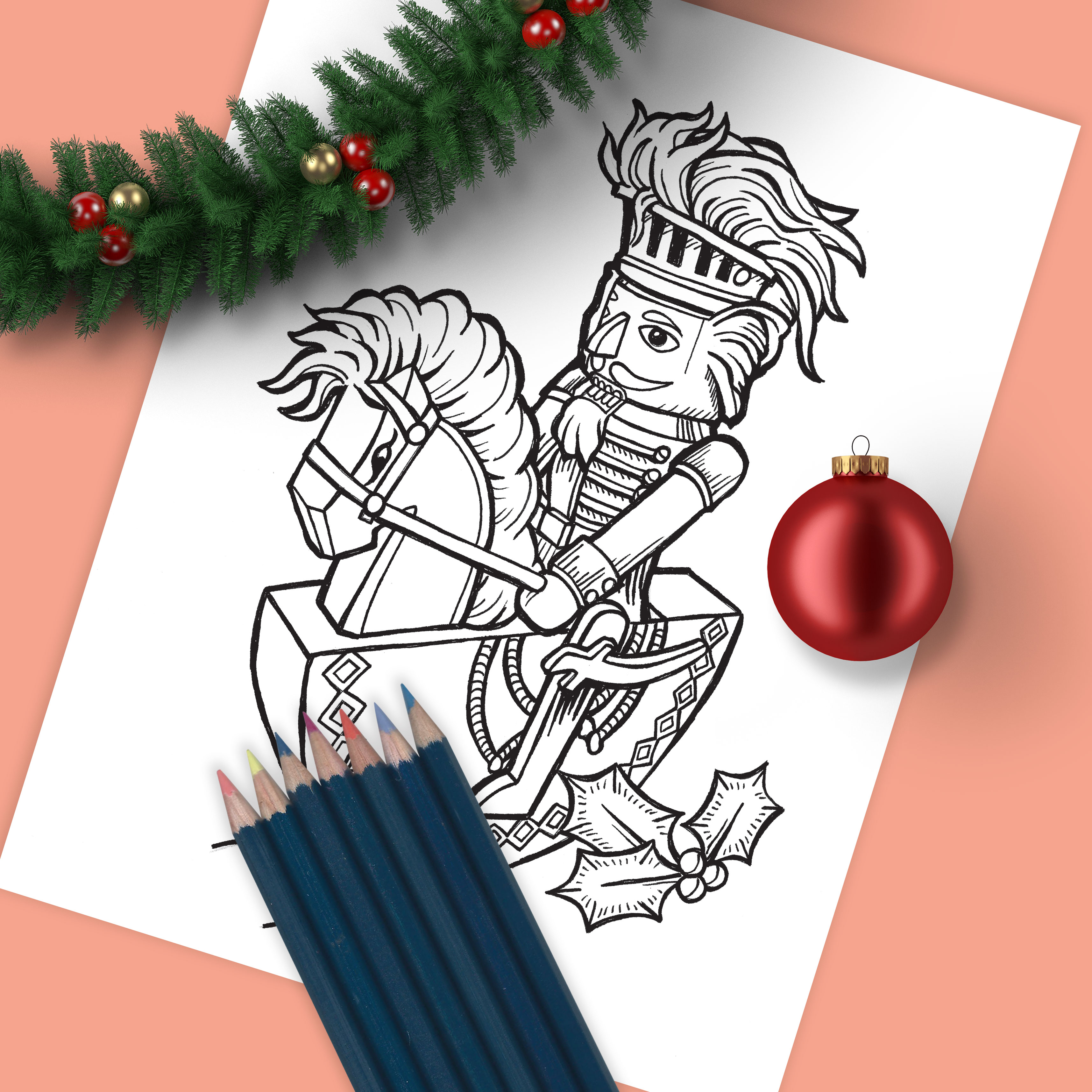 Christmas Nut Cracker Drawing