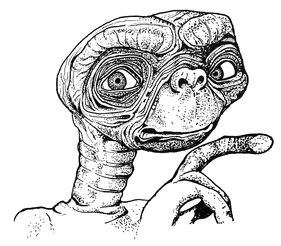 Pen and Ink - ET - by Sean Geyer