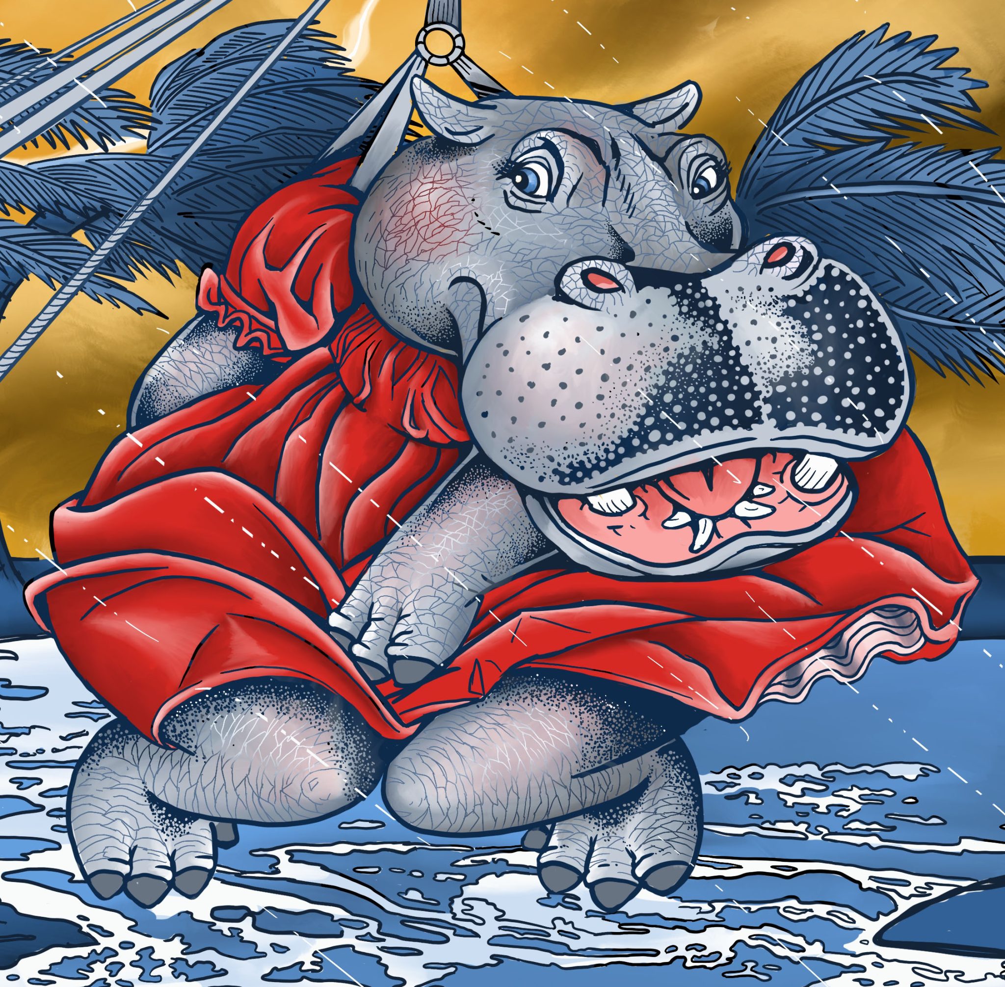 Hoisting Hippos